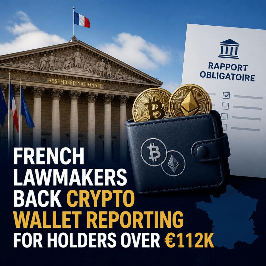 French Lawmakers Back Crypto Wallet Reporting For Holders Over €112k
