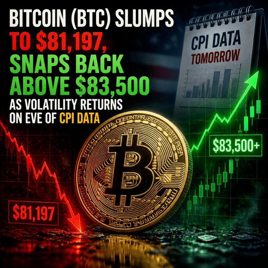 Bitcoin Btc Slumps To 81 197 Snaps Back Above 83 500 As Volatility Returns On Ev