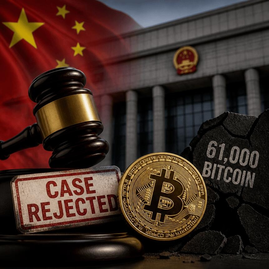 Chinese Court Rejects Case, Victims Can’t Recover 61,000 Bitcoin
