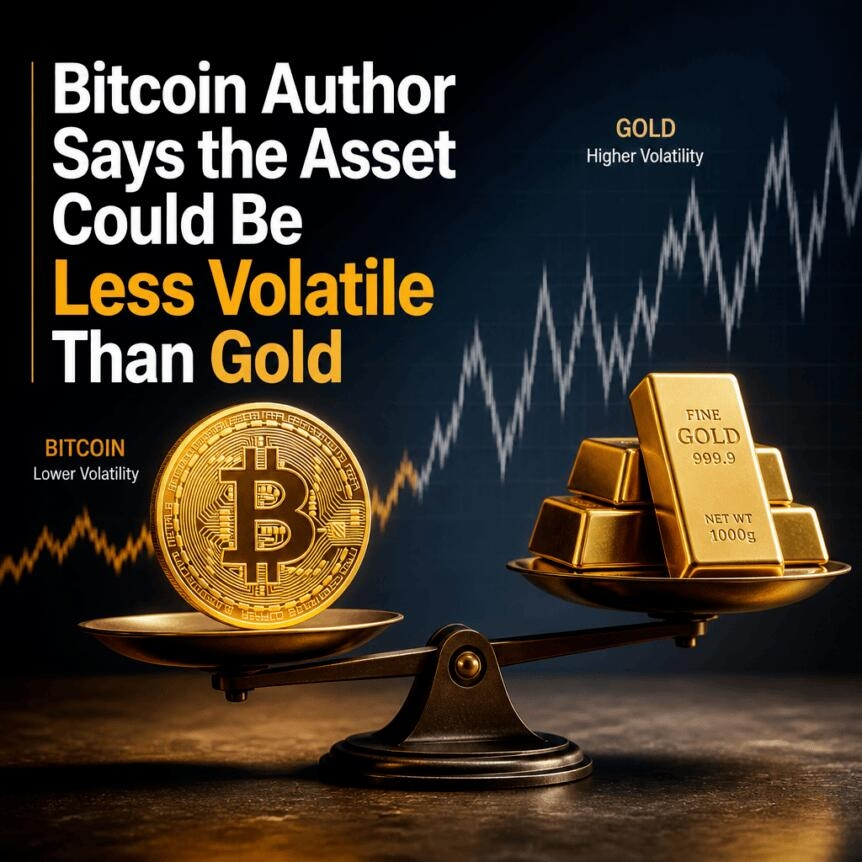Bitcoin Author Says The Asset Could Be Less Volatile Than Gold