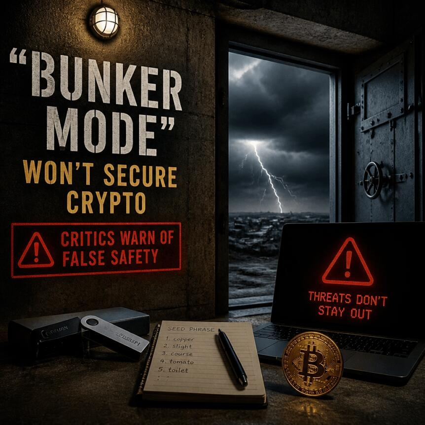“bunker Mode” Won’t Secure Crypto, Critics Warn Of False Safety