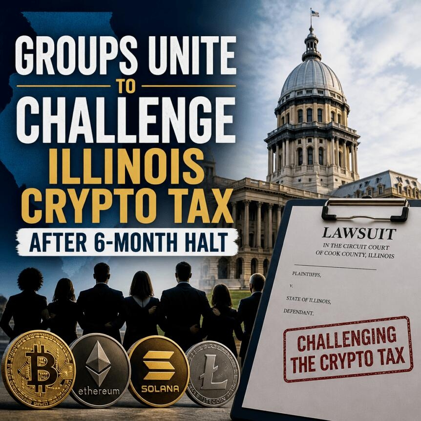 Groups Unite To Challenge Illinois Crypto Tax After 6-Month Halt