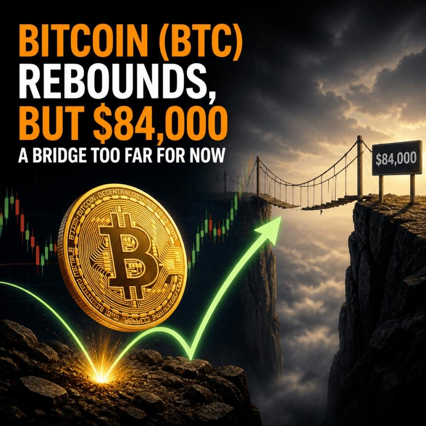 Bitcoin Btc Rebounds But 84 000 A Bridge Too Far For Now
