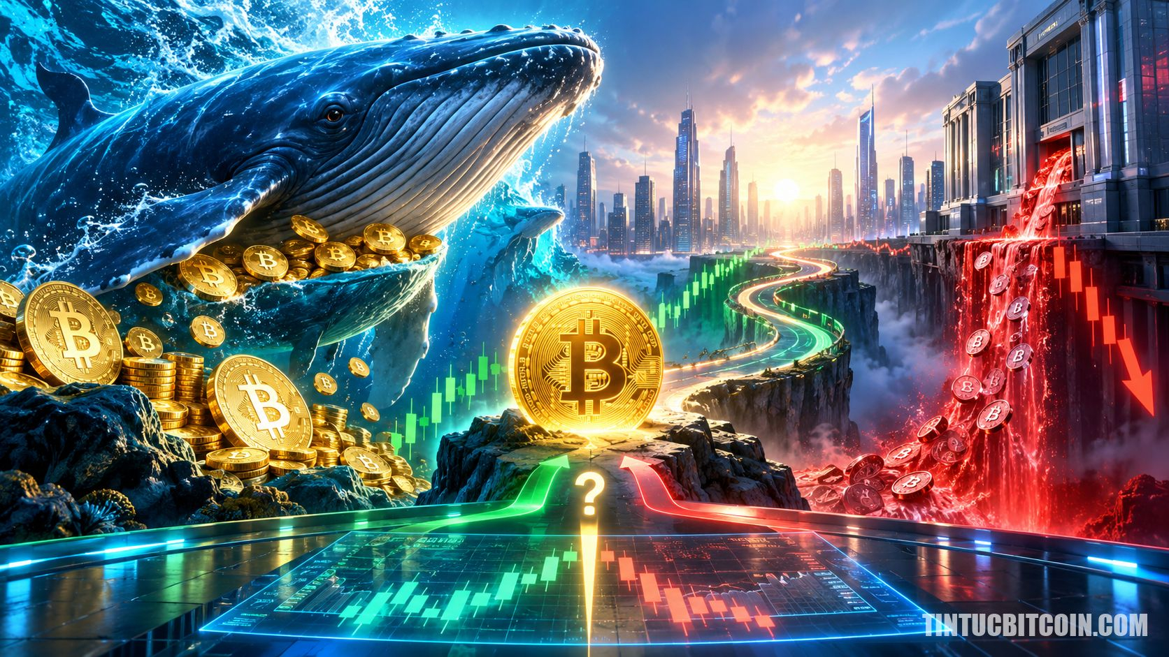 Cá voi gom Bitcoin, ETF bị rút 760 triệu USD: Đà phục hồi có rủi ro?