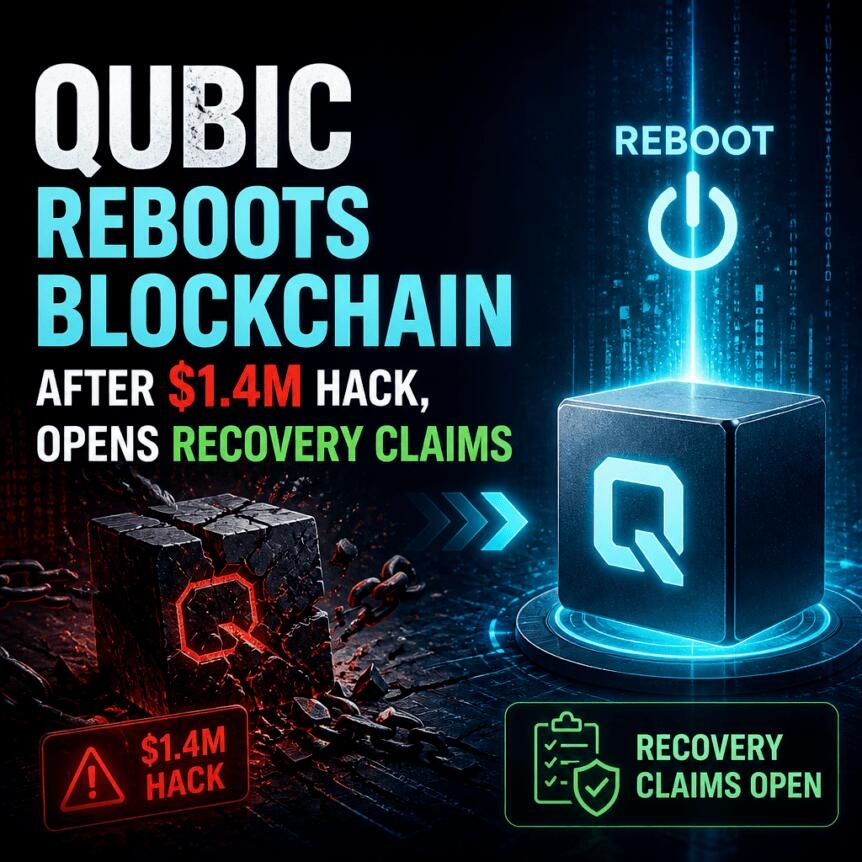 Qubic Reboots Blockchain After $1.4m Hack, Opens Recovery Claims