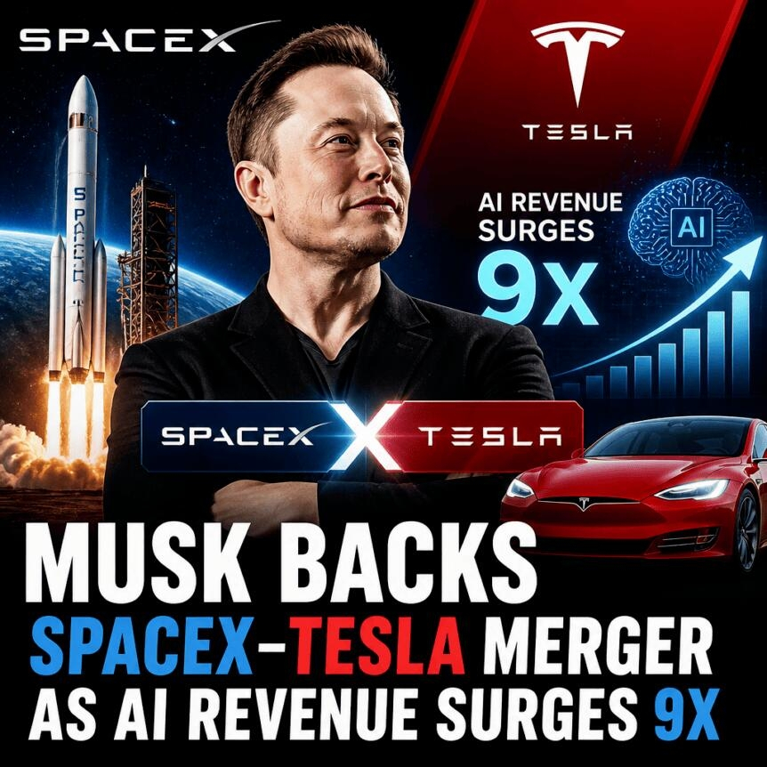 Musk Backs Spacex–tesla Merger As Ai Revenue Surges 9x