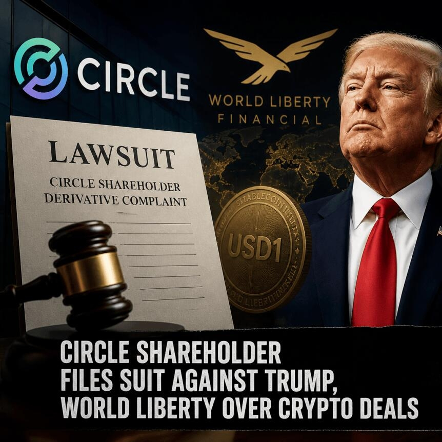 Circle Shareholder Files Suit Against Trump, World Liberty Over Crypto Deals