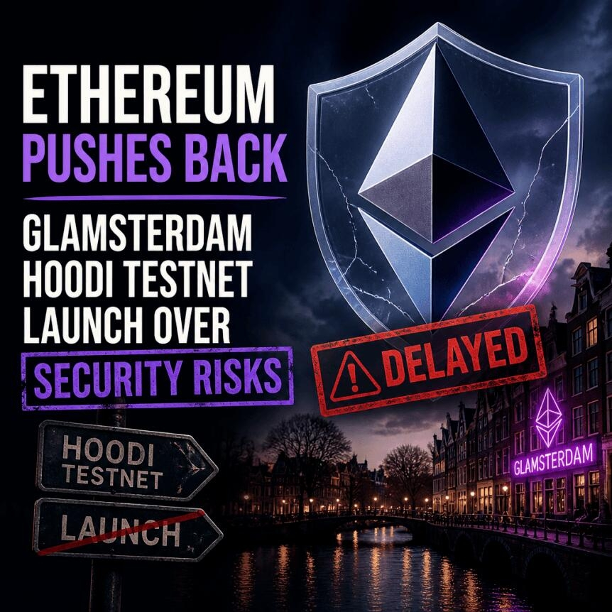 Ethereum Pushes Back Glamsterdam Hoodi Testnet Launch Over Security Risks