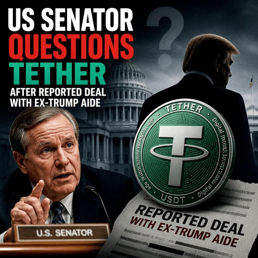 Us Senator Questions Tether After Reported Deal With Ex‑trump Aide