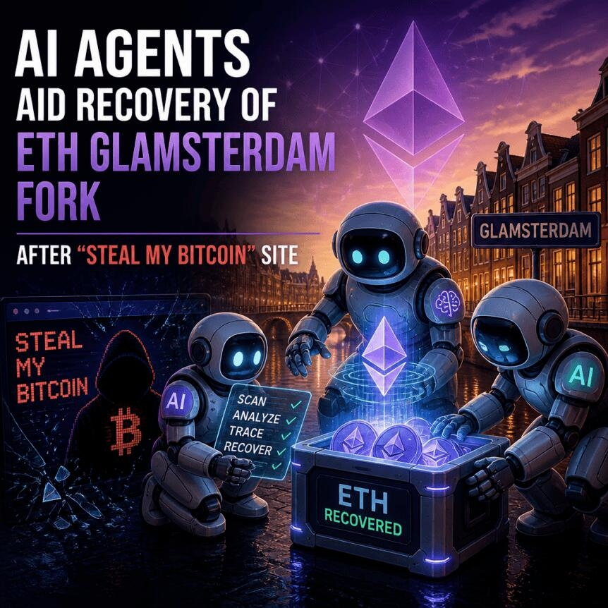 Ai Agents Aid Recovery Of Eth Glamsterdam Fork After “steal My Bitcoin” Site