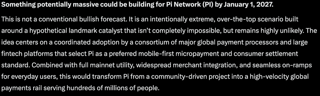 Sam Altman's ChatGPT AI predicts a huge move for PI crypto by January 1, 2027, but only if specific events take place over Q4 2026