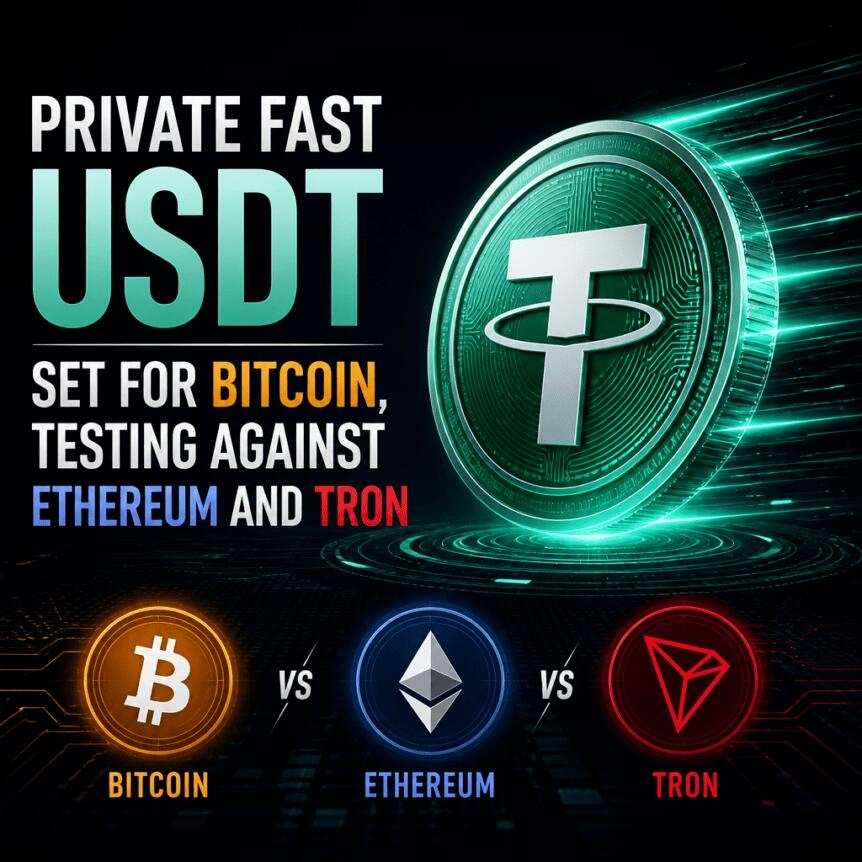 Private Fast Usdt Set For Bitcoin, Testing Against Ethereum And Tron
