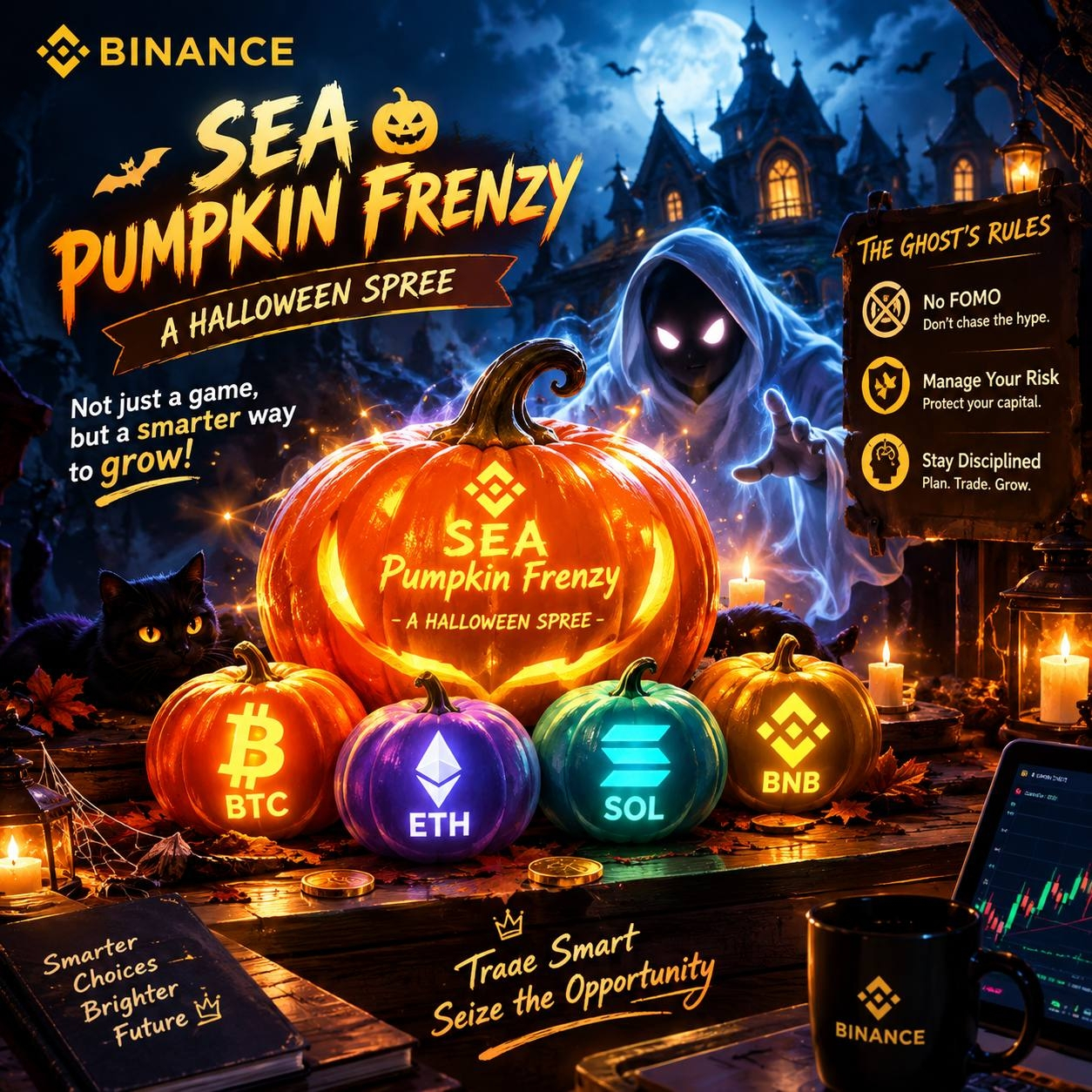 🎃👻 THE HAUNTED TREASURE OF SEA PUMPKIN FRENZY 👻🎃 | Khun J on Binance Square