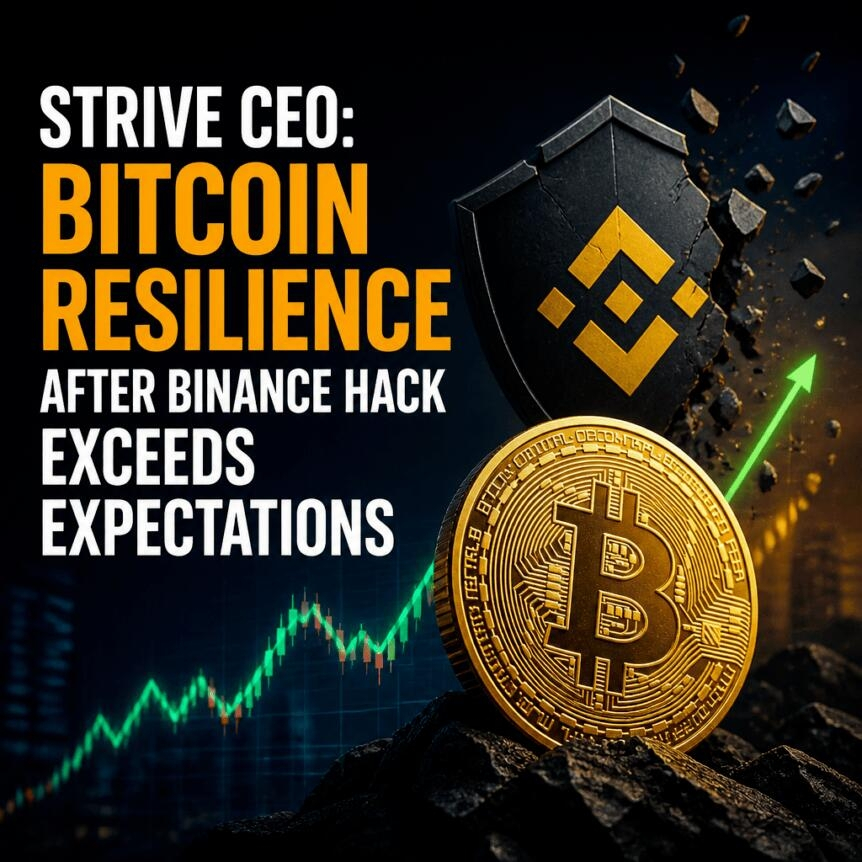Strive Ceo: Bitcoin Resilience After Binance Hack Exceeds Expectations