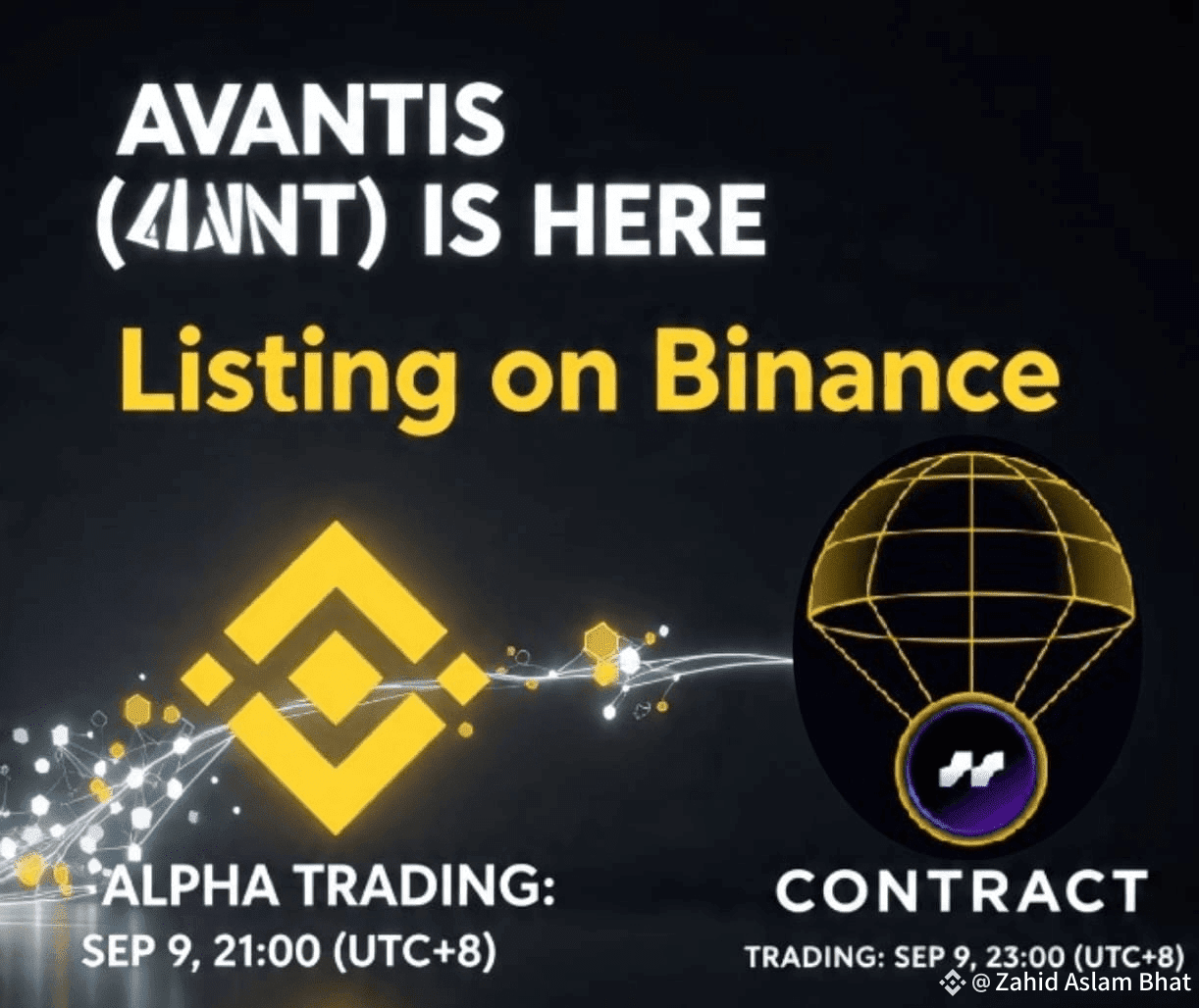 🚀 BREAKING: #Binance to List Avantis ($AVNT)! 🚀 Mark your | Analyst  Olivia on Binance Square