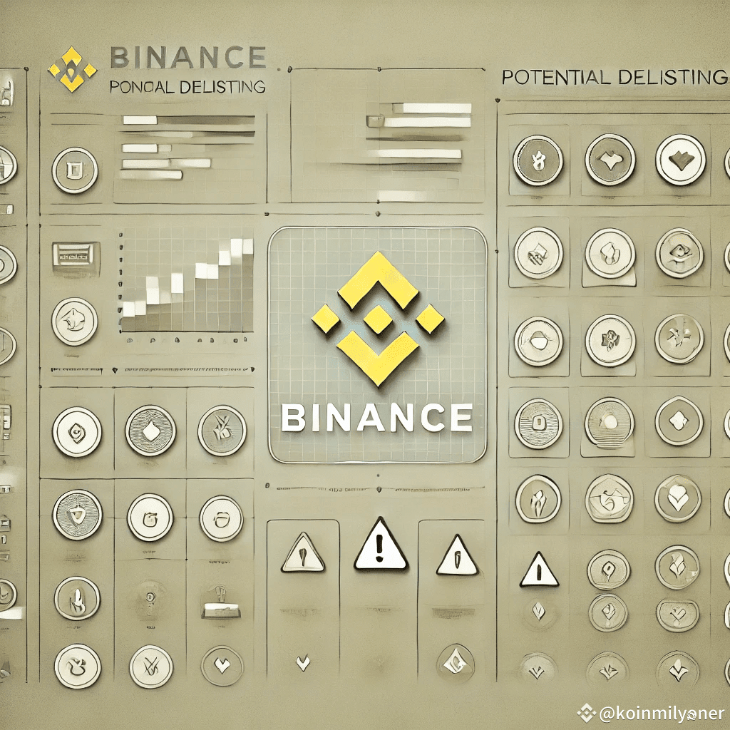 Binance Unveils 17 Tokens Facing Second Wave of Potential Delistings |  koinmilyoner on Binance Square