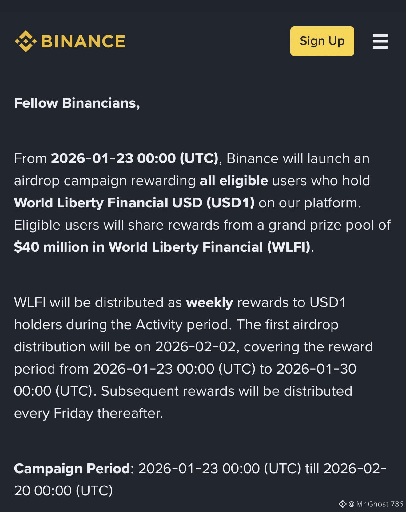 🚨 Hold $USD1 in Binance Spot, Funding, Margin and Futures | Mr Ghost 786  on Binance Square