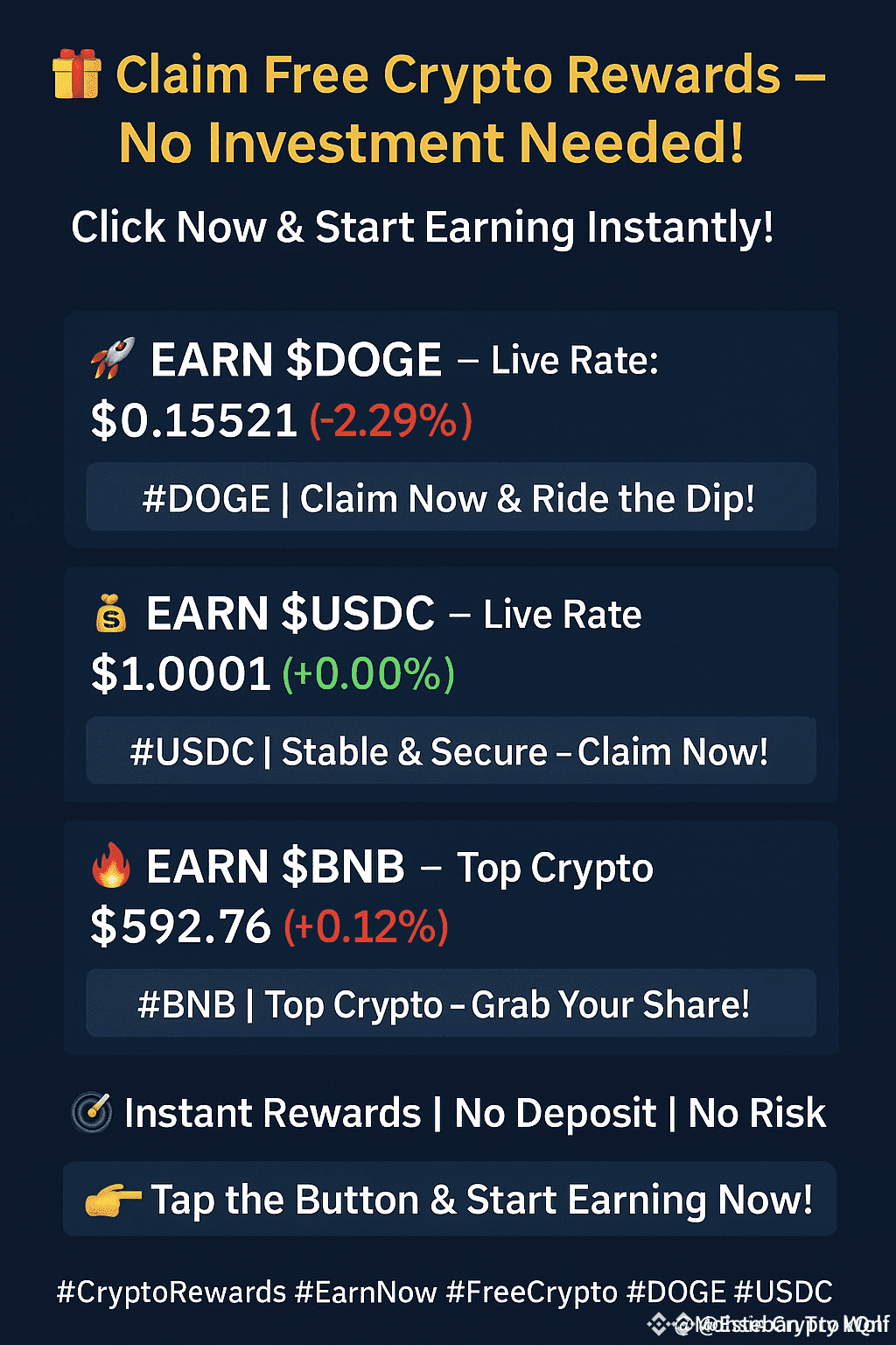 🎁 Claim Free Crypto Rewards – No Investment Needed 💸 Start | Esteban Try  kQni on Binance Square