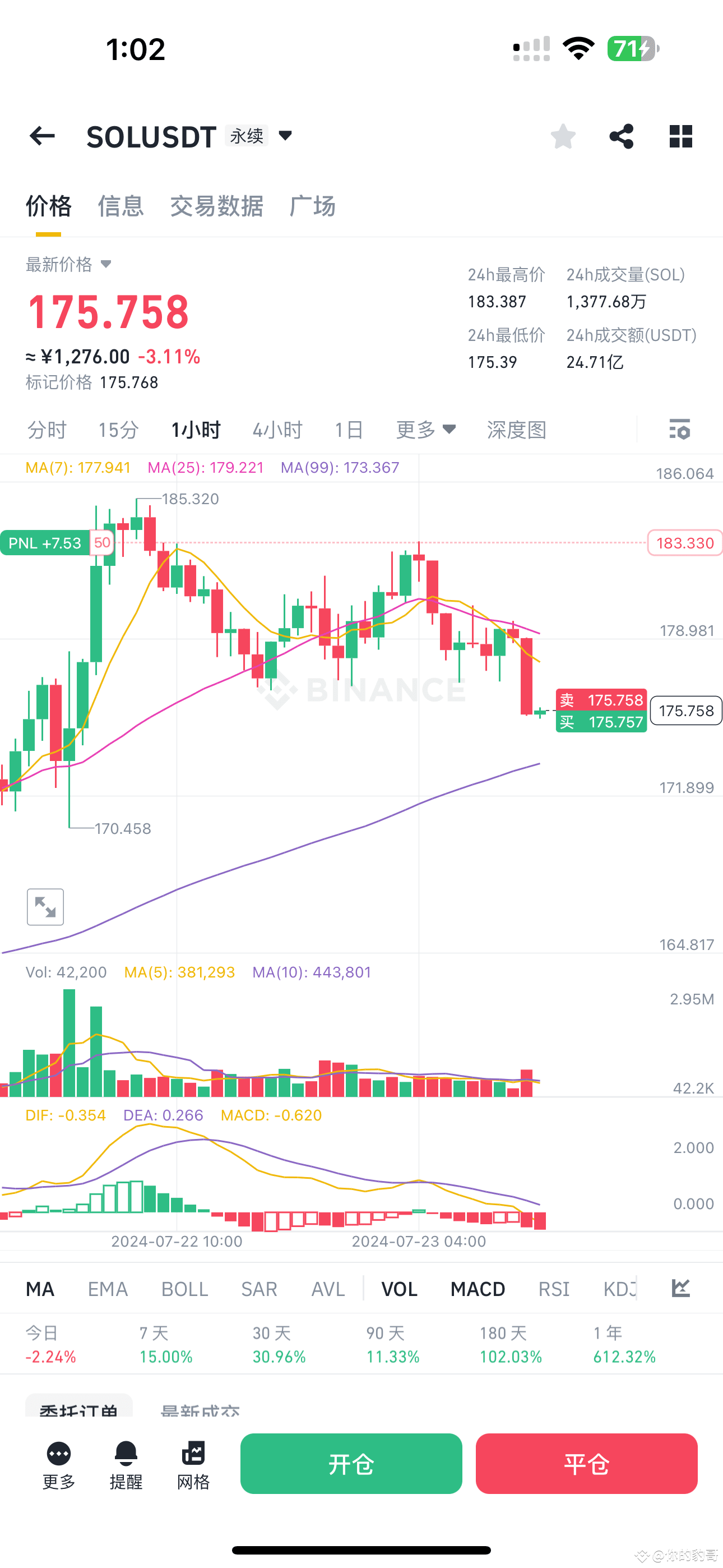 $SOL Can you bear this? Sol currently has a floating profi | 你的豹哥 on ...