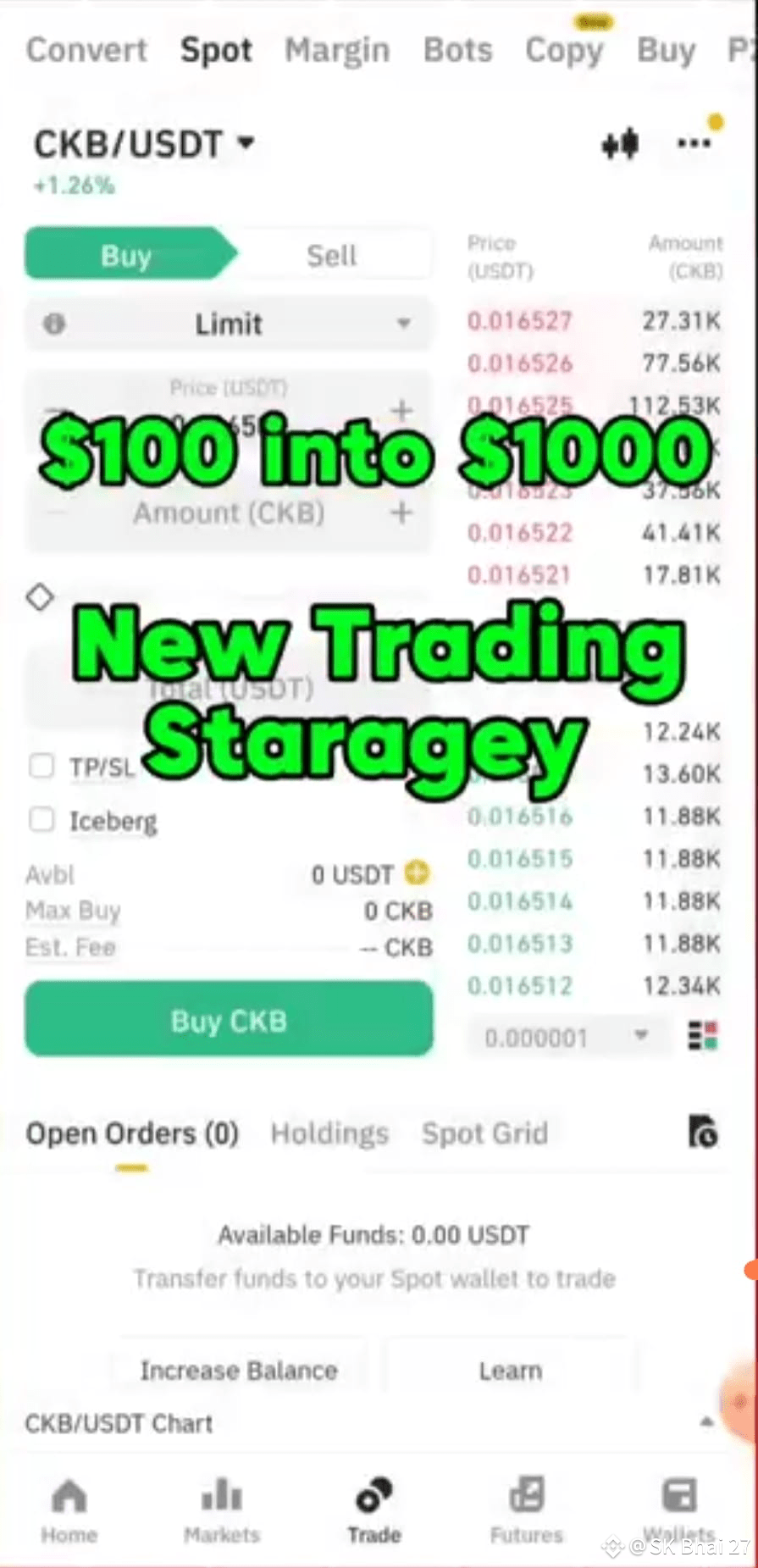 From $100 to $1000 with Binance Spot Trading for Beginners, Start Earning T