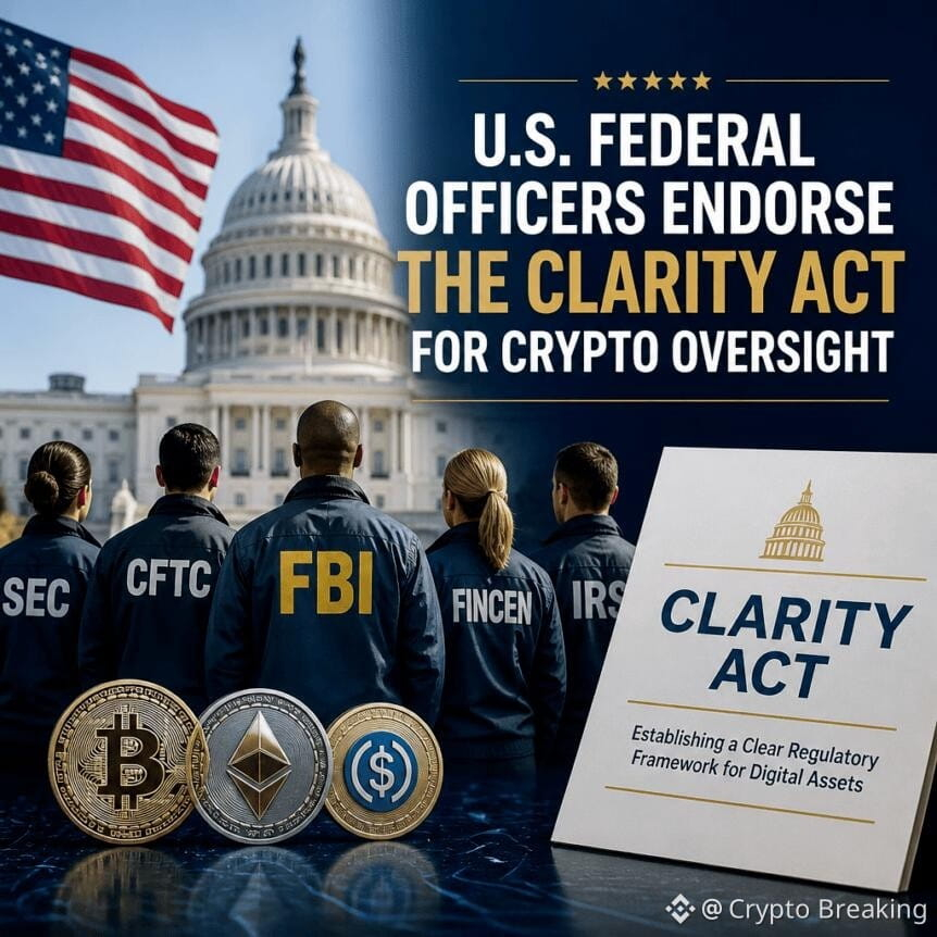 U.s. Federal Officers Endorse The Clarity Act For Crypto Oversight
