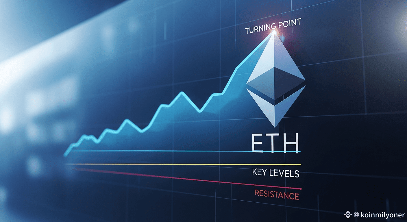 📈 ETH Stands at a Turning Point Key Levels Will Determine | koinmilyoner  on Binance Square