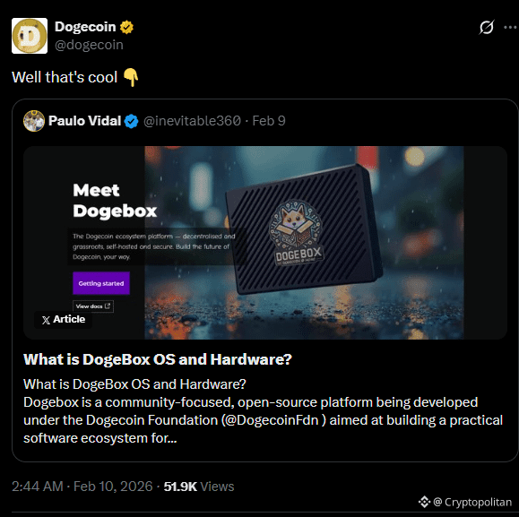 Dogecoin Foundation debuts DogeBox OS.