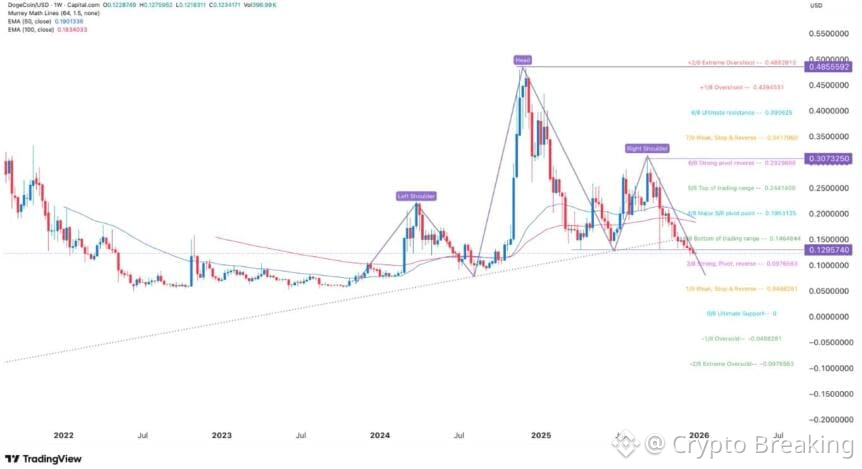 Dogecoin Slides To Multi-Month Low As Demand Weakens