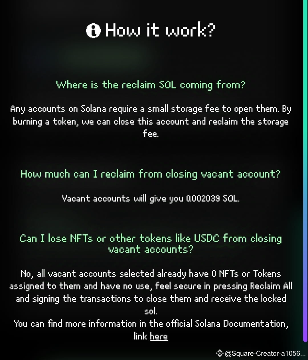 🚀 Did you know you can reclaim part of your $SOL by burning | Elas001M on  Binance Square