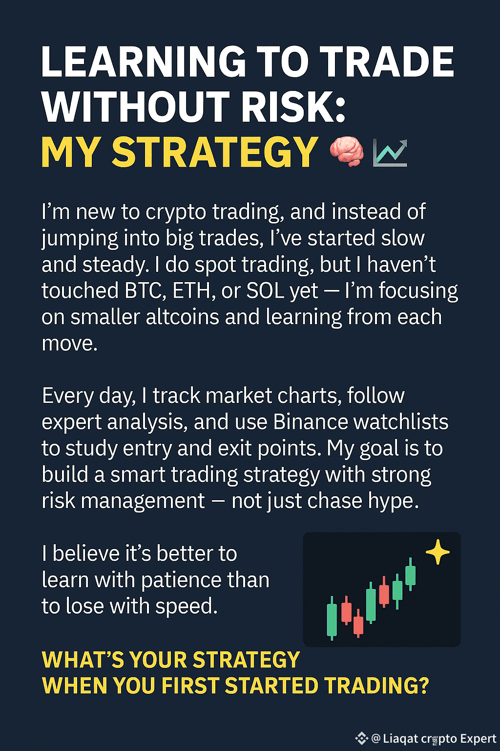 Learning to Trade Without Risk 🧠📉 I’m new to crypto | Liaqat crypto ...