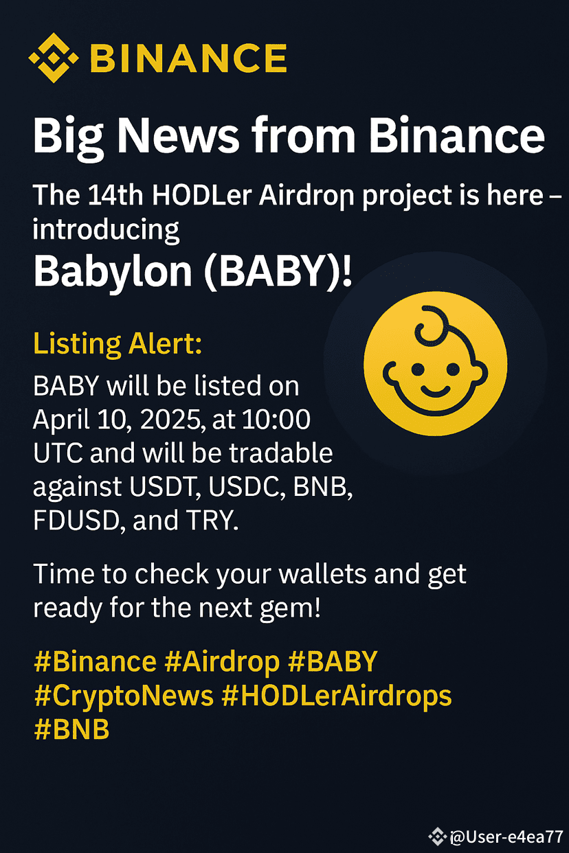 Hot Drop Alert from Binance! The 14th HODLer Airdrop is here | Kapylith on  Binance Square