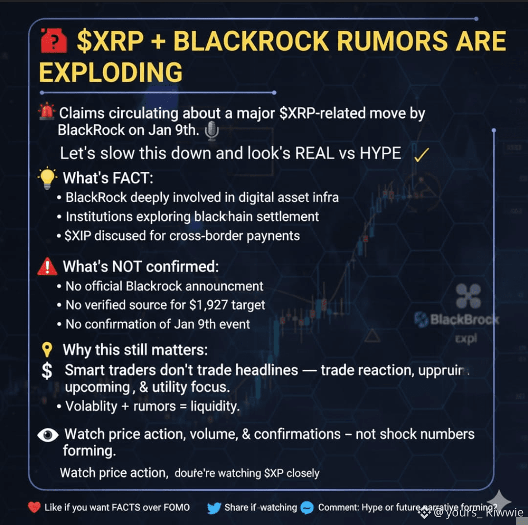 🚨 $XRP RUMOR MILL: BLACKROCK CONNECTION 🔥* $XRP Reaching | Nami_BNB on  Binance Square