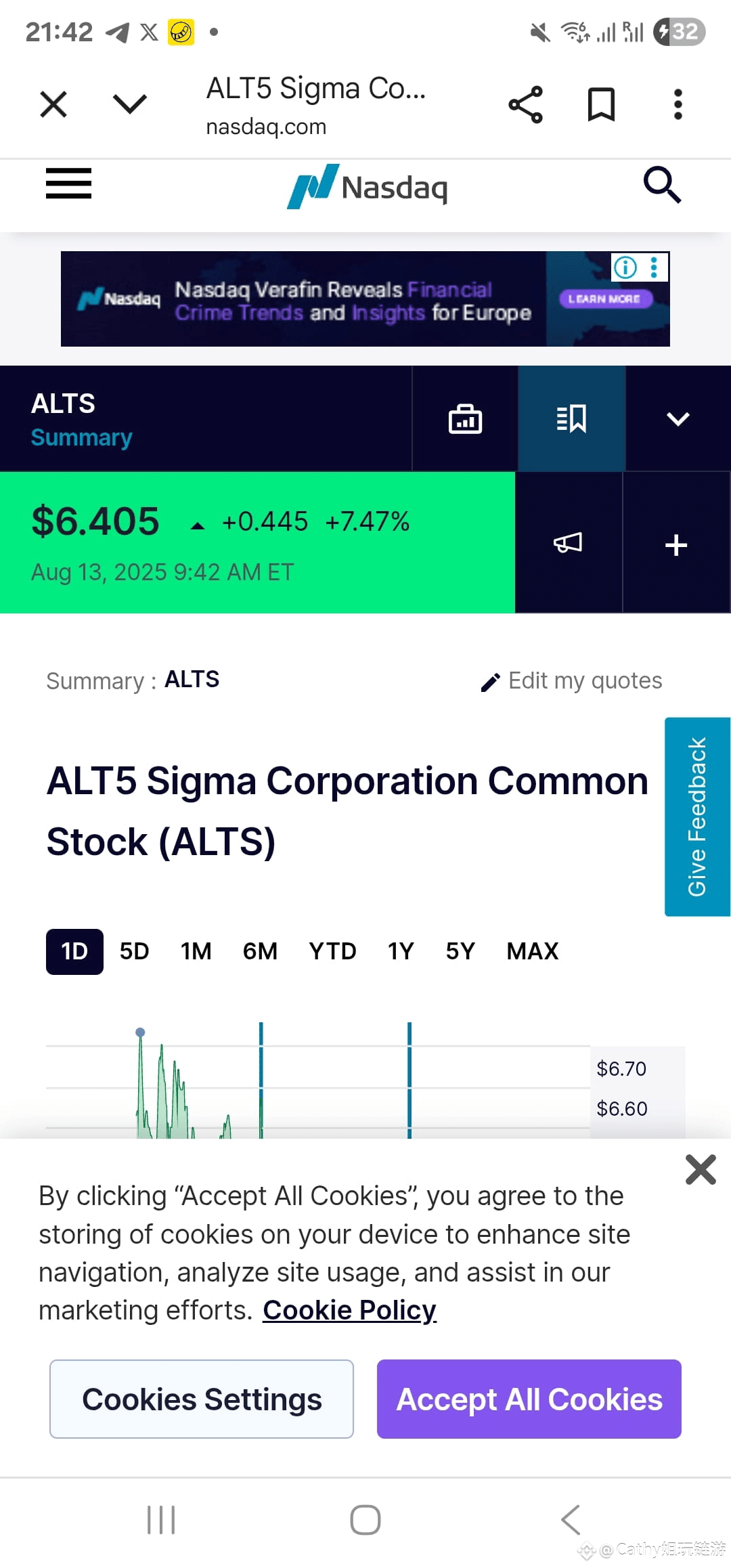 Latest #alt5sigma News, Opinions and Feed Today | Binance Square
