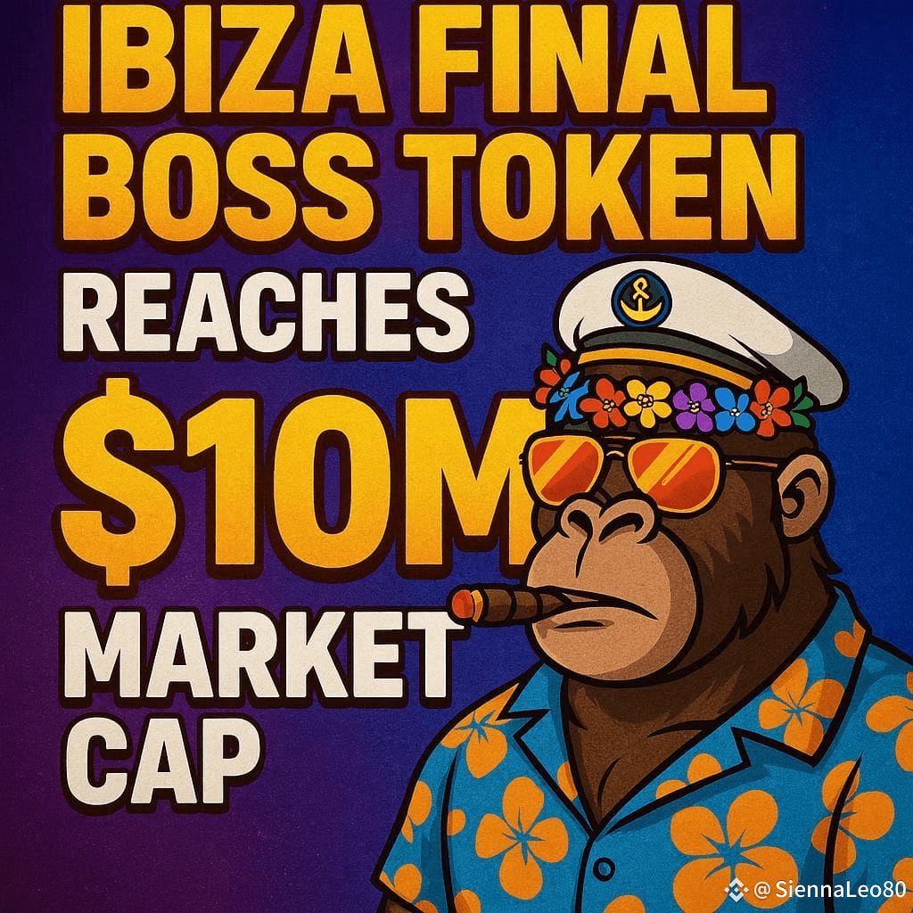 🌟 Ibiza Final Boss Token Hits $10M Market Cap! 🌟 🔥🎉 | Sienna Leo - 獅子座  on Binance Square