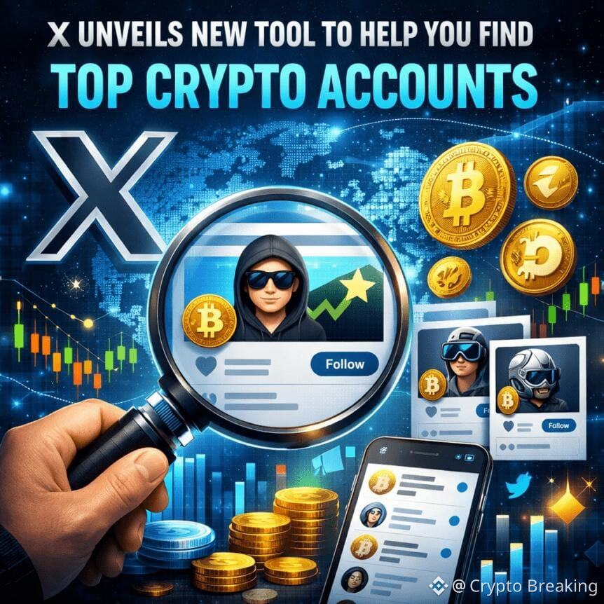 X Unveils New Tool To Help You Find Top Crypto Accounts