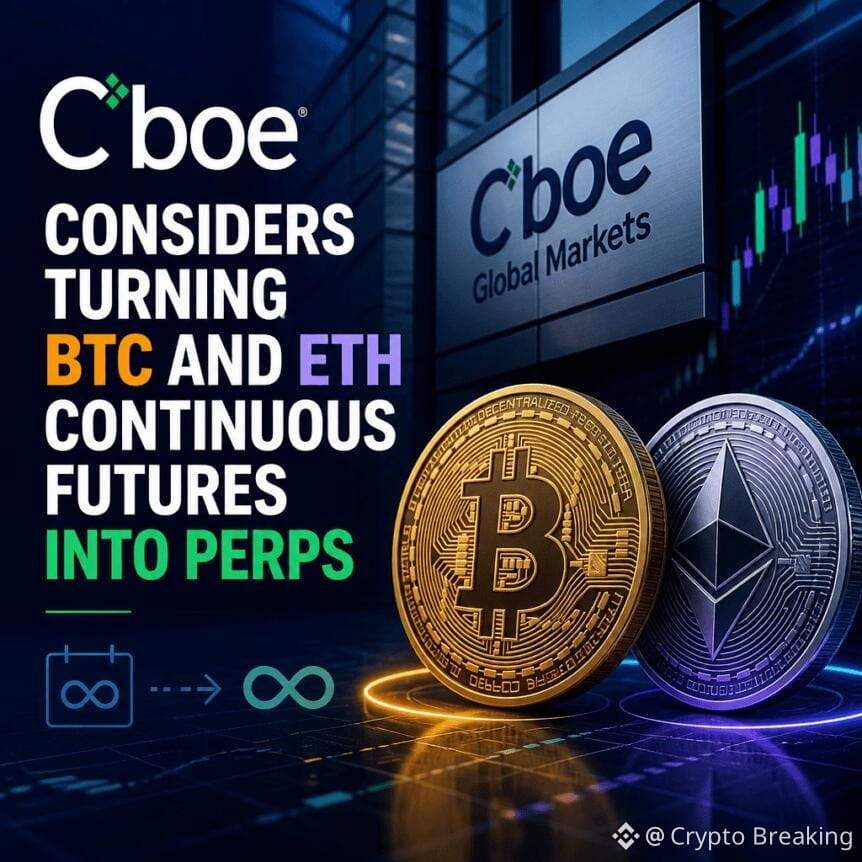 Cboe Considers Turning Btc And Eth Continuous Futures Into Perps