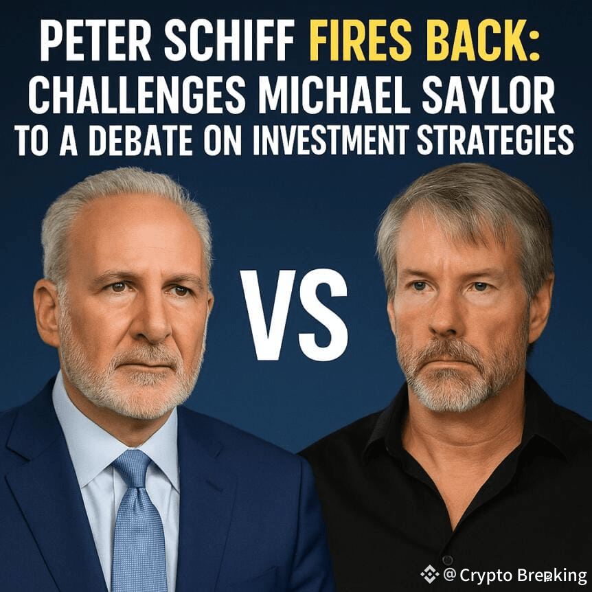 Peter Schiff Fires Back: Challenges Michael Saylor To A Debate On Investment Strategies