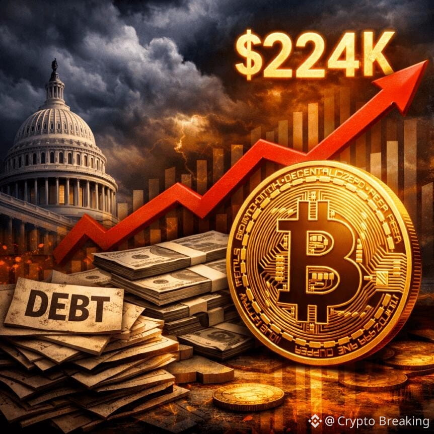 Bitwise: Bitcoin's Fair Value Could Reach $224k If Debt Fears Rise