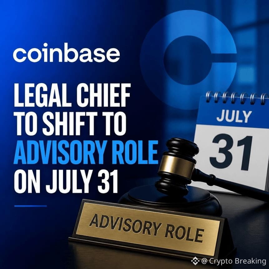 Coinbase Legal Chief To Shift To Advisory Role On July 31