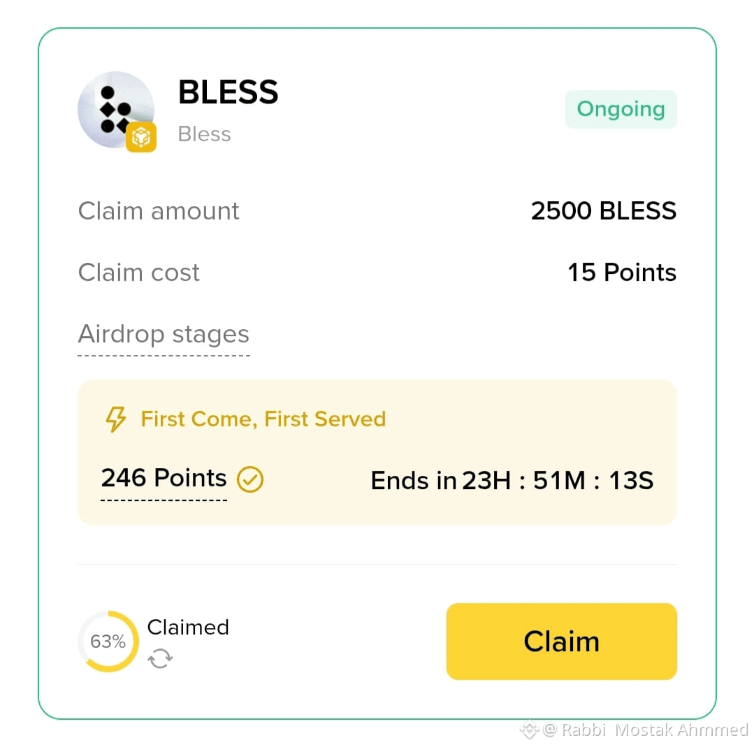 I an not claiming $BLESS airdrop Price is too low $BLESS | Rabbi Mostak  Ahmmed on Binance Square