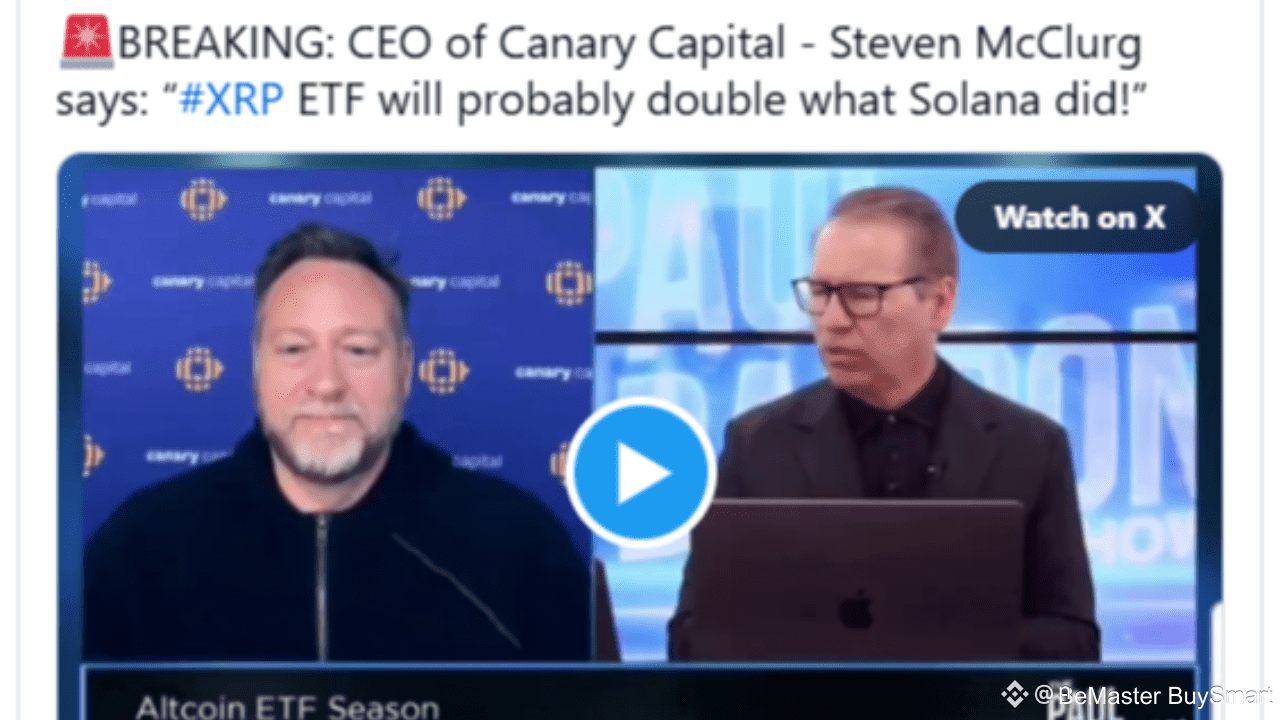 Canary Capital CEO: “XRP ETF Will Probably Double What Solana Did” |  BeMaster BuySmart on Binance Square
