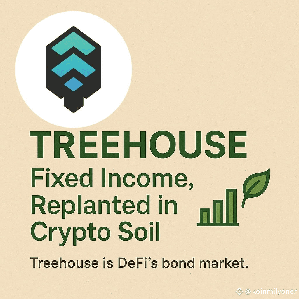 🌲 @TreehouseFi : Fixed Income, Replanted in Crypto Soil 📊 | koinmilyoner  на Binance Square