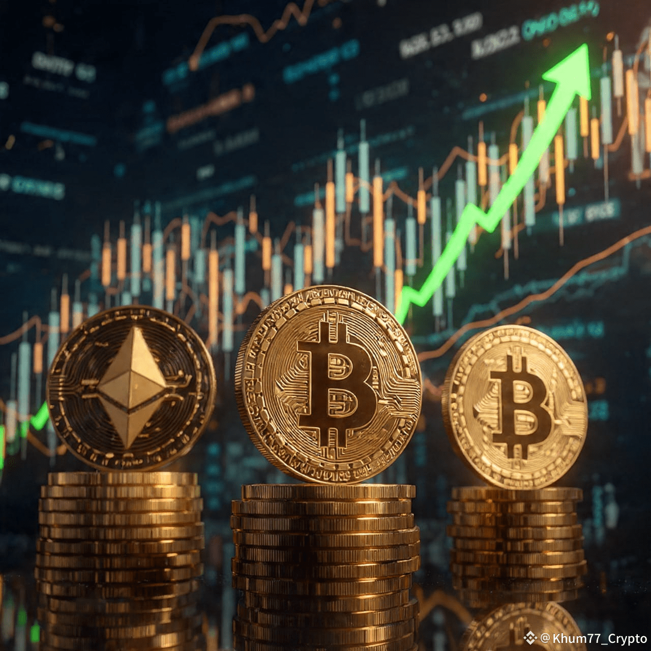 🔄 Crypto Market Rebound: Bitcoin, ETH & BNB Lead the Charge |  Khum77_Crypto on Binance Square