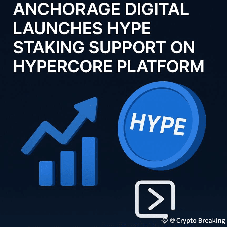Anchorage Digital Launches Hype Staking Support On Hypercore Platform