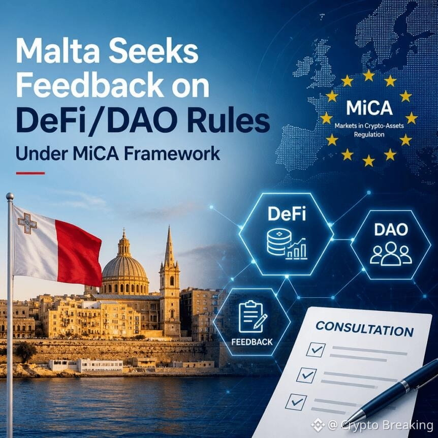 Malta Seeks Feedback On Defi/dao Rules Under Mica Framework