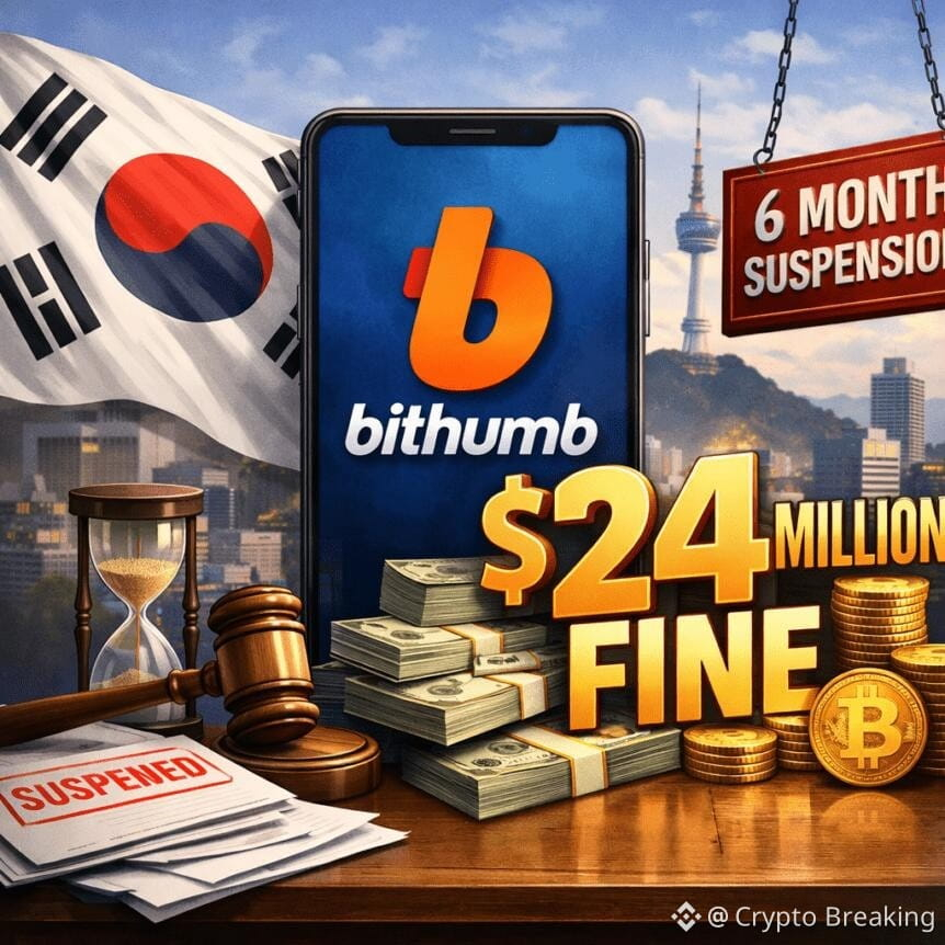 South Korea Fines Bithumb $24m, Orders 6-Month Partial Suspension