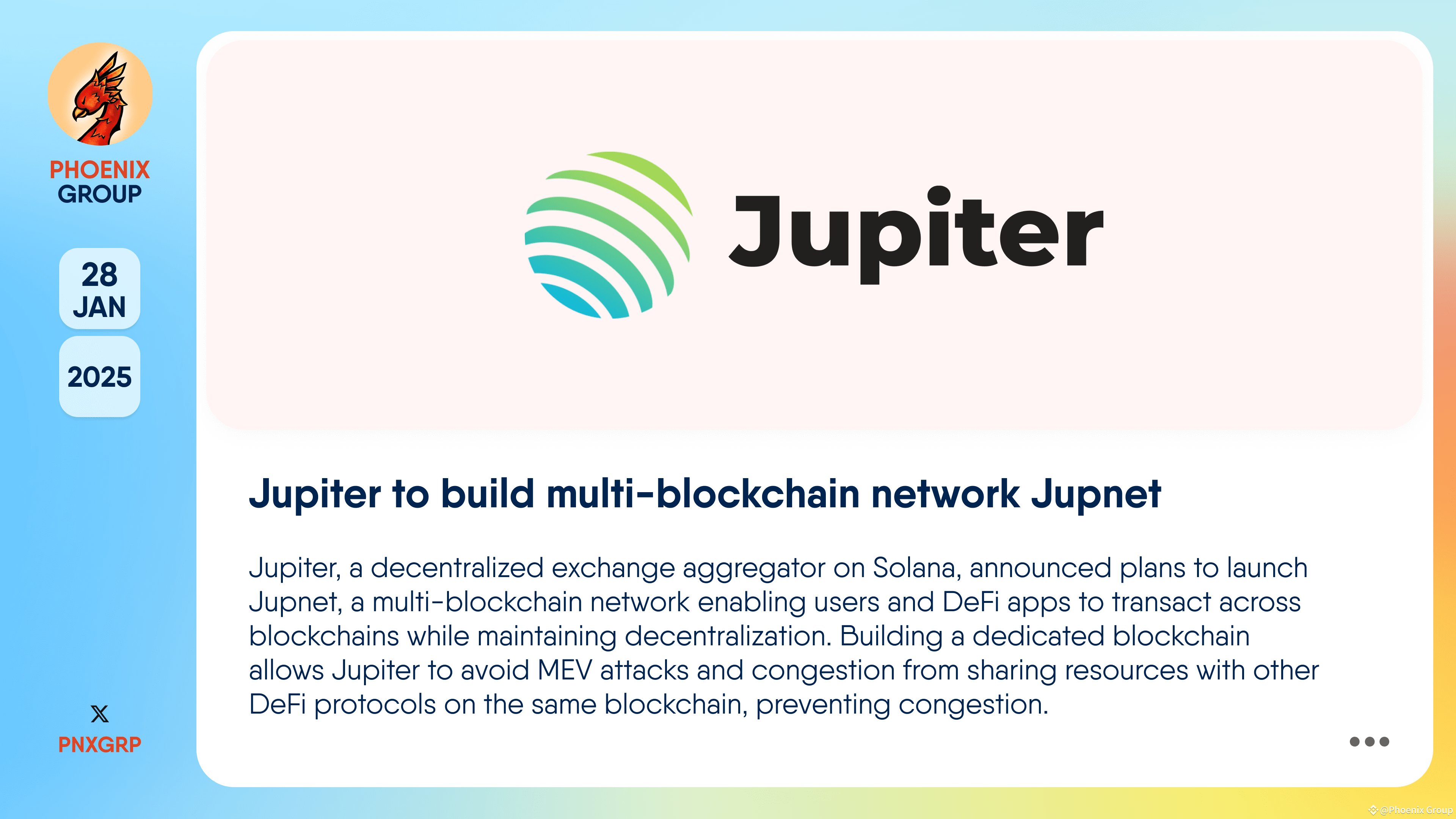 Jupiter to build multi-blockchain network Jupnet #Jupiter | Phoenix Group  on Binance Square