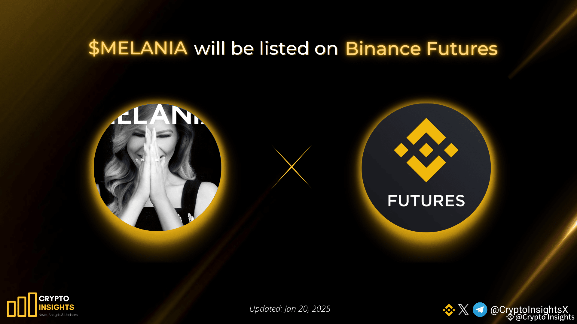 🔥 $MELANIA will be listed on Binance Futures ⏰Trading | Crypto Insights on  Binance Square