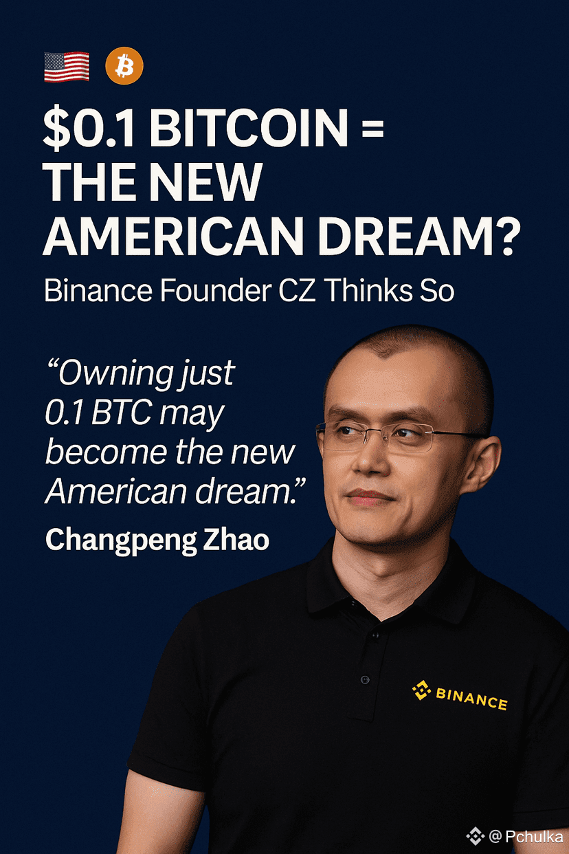 🇺🇸🪙 0.1 Bitcoin = The New American Dream? 👨‍💻 Binance | Pchulka on  Binance Square