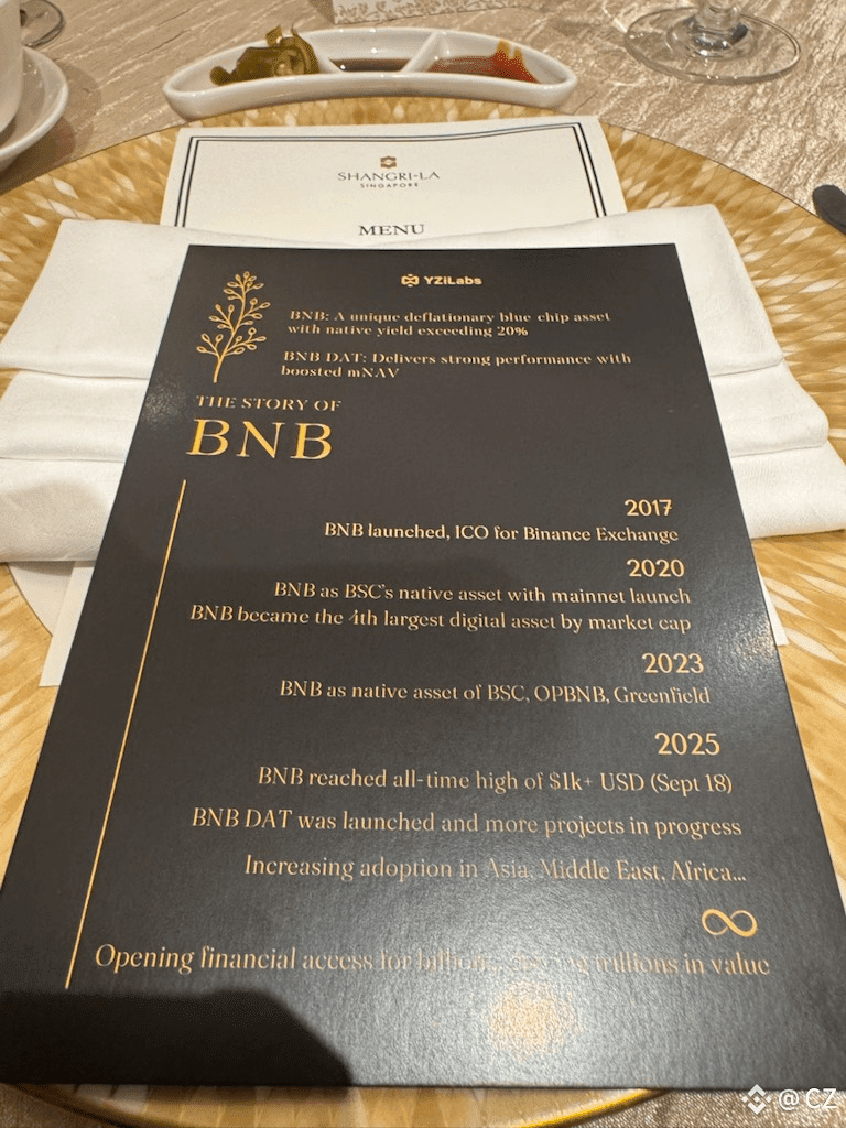 BNB Dinner, by | CZ on Binance Square